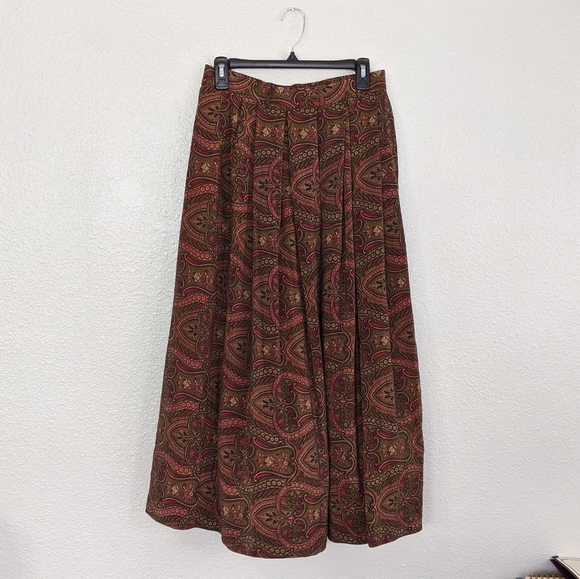 PBM for Nordstrom Vintage 100% Silk Skirt - Picture 1 of 7